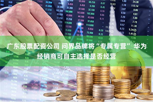 广东股票配资公司 问界品牌将“专属专营” 华为经销商可自主选择是否经营