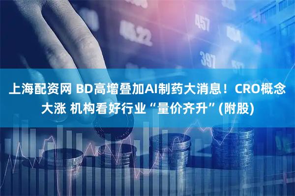 上海配资网 BD高增叠加AI制药大消息！CRO概念大涨 机构看好行业“量价齐升”(附股)